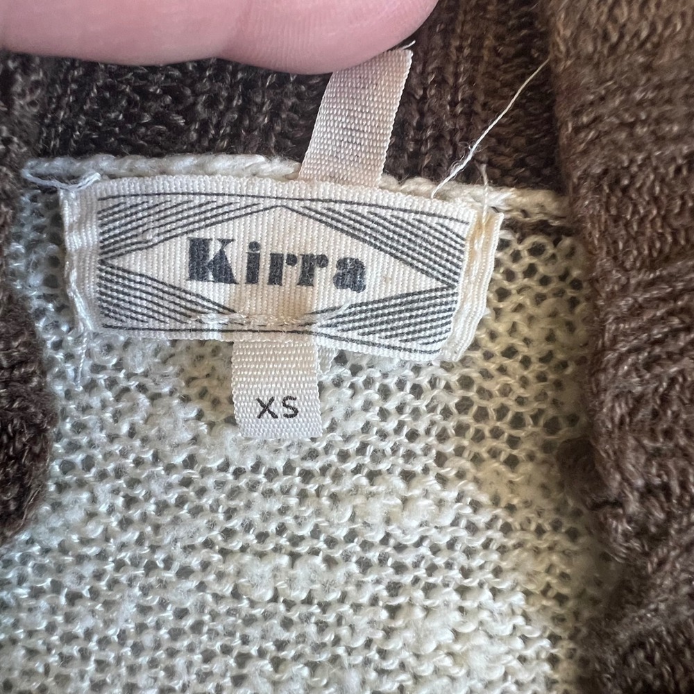 Kirra XS Southwestern Striped Open Front Cardigan Boho Festival Hippie‎ Indie - Picture 4 of 6